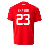 Camisa de Futebol Suíça Xherdan Shaqiri #23 Equipamento Principal Mundo 2022 Manga Curta